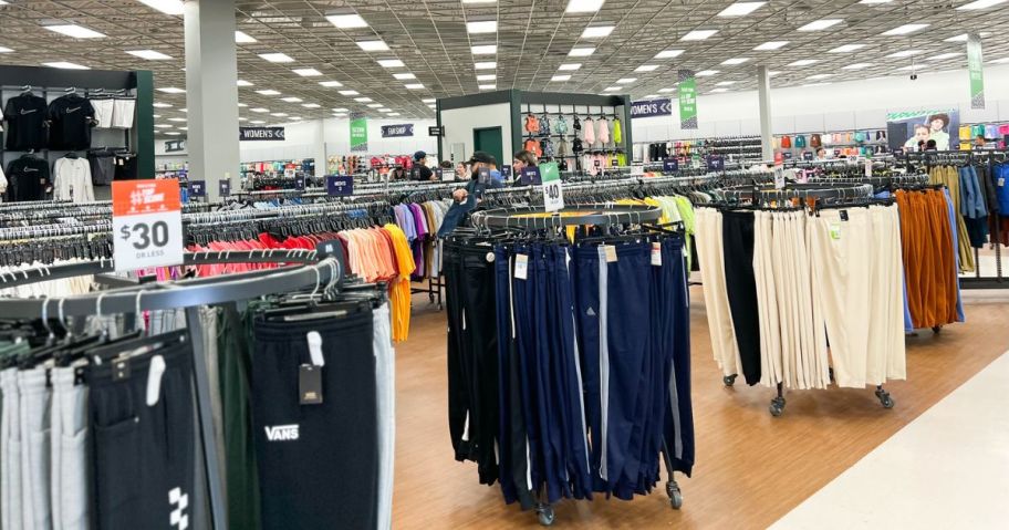 Men's section at a Going, Going Gone Store