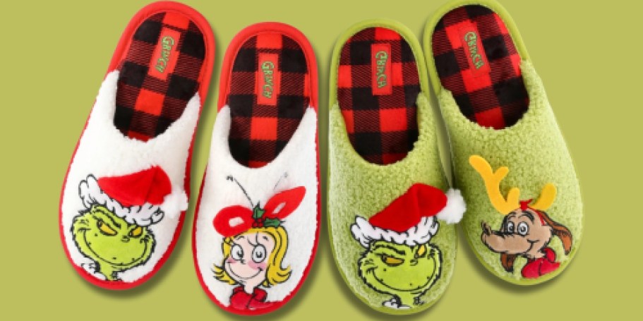 Dr. Seuss Grinch Slippers ONLY $5.98 on Walmart.com (Reg. $15) – Kids & Adults Sizes!