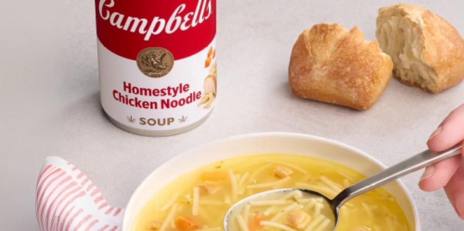 Campbell’s Homestyle Chicken Noodle Soup 12-Pack JUST $8 Shipped on Amazon | Only 67¢ Per Can!