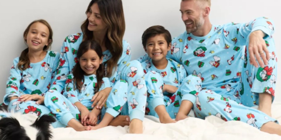 Kohl’s Matching Family Pajamas from $9 | Peanuts, Disney, Bluey, & More!