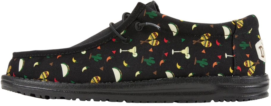 black fiesta print sneaker