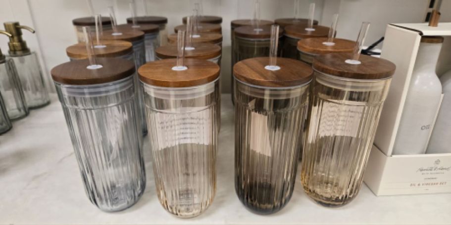 Target Hearth & Hand Fluted Glass Straw Tumblers Just $9.99 (May Sell Out!)