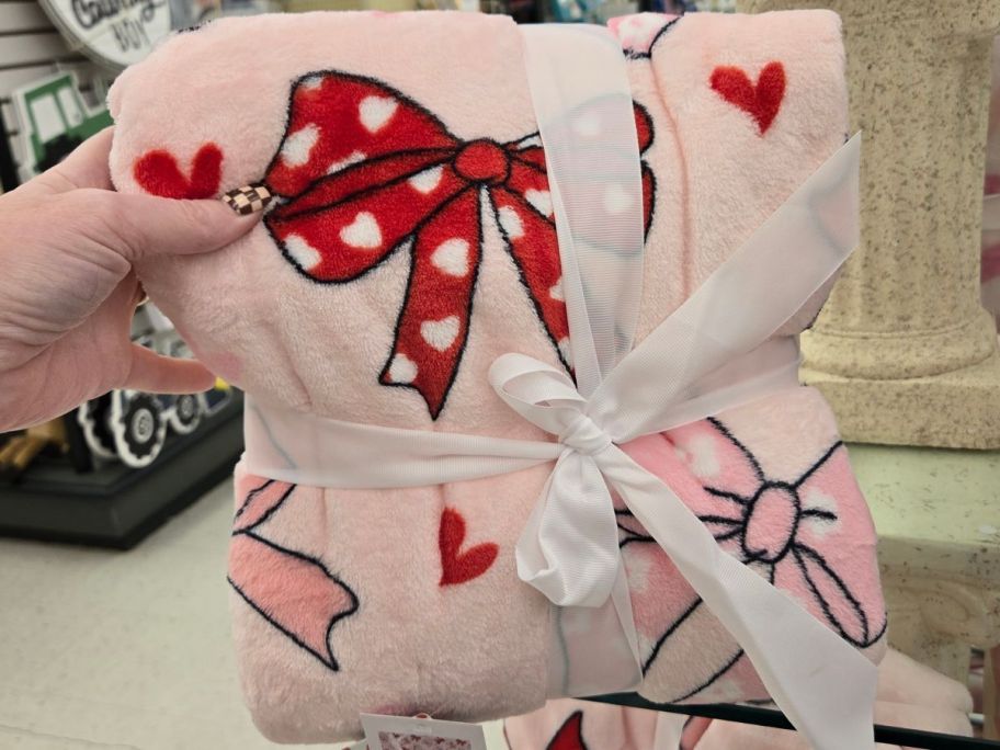 A Valentine's Day Throw Blanket