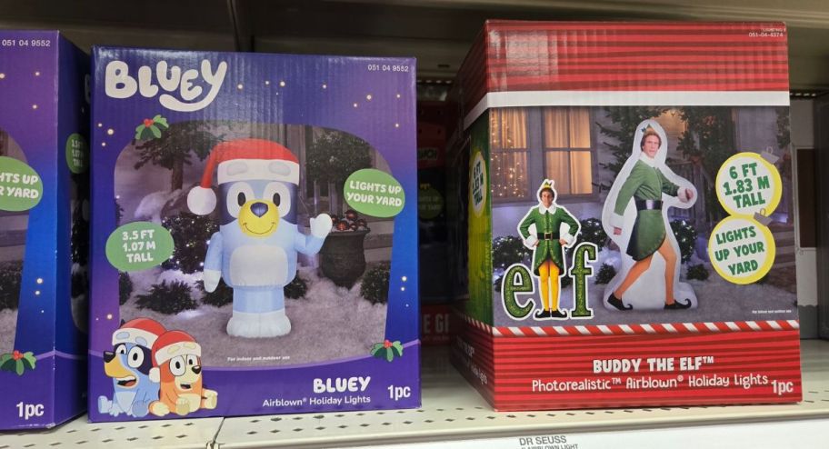 two Indoor/Outdoor Lighted Inflatable