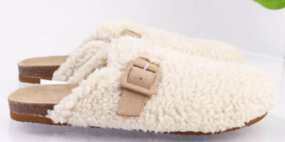 Wow! J. Crew Fluffy Buckle Clogs Only $14 (Reg. $90)