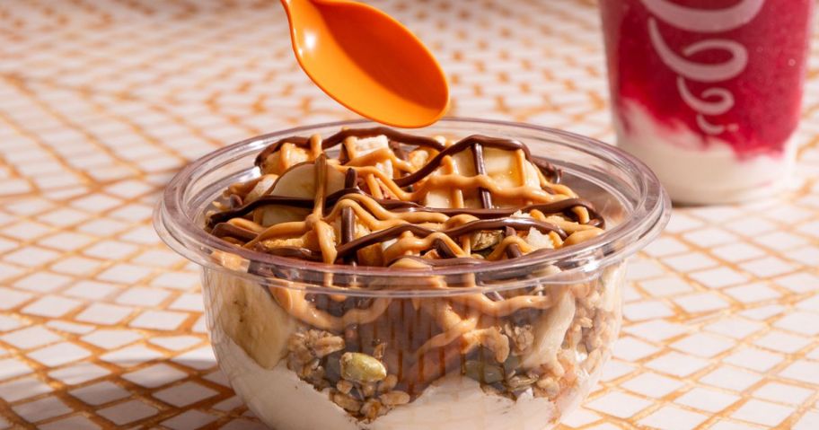 A Jamba Waffle Bowl