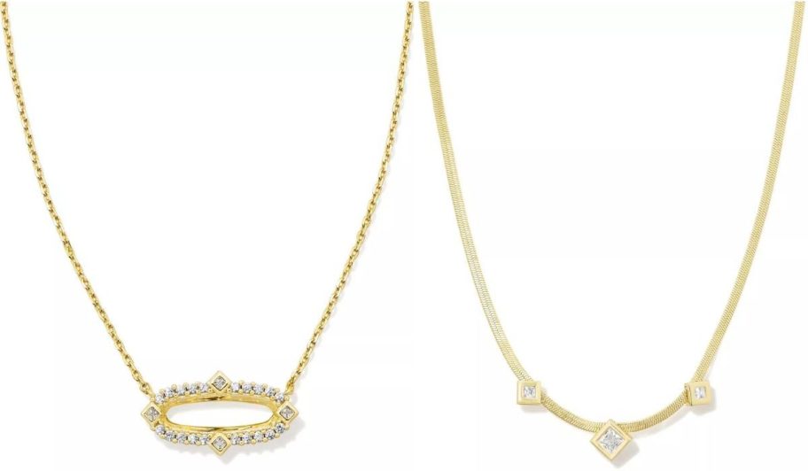 Stock images of two Kendra Scott Necklaces