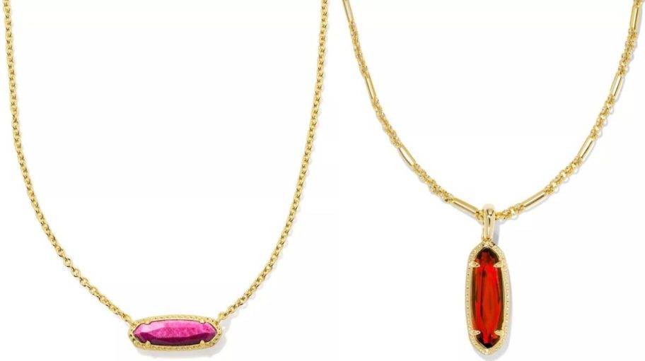 Stock images of two Kendra Scott necklaces