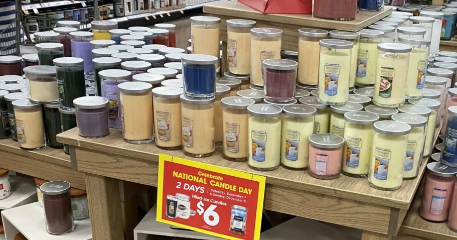 Kroger Candle Day Ends TONIGHT | Large Yankee Jar Candles Just $6