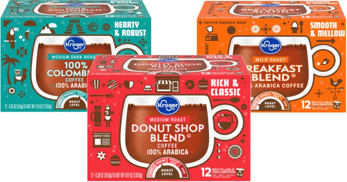 Kroger’s 12 Merry Days of Deals = $1.99 Coffee Pods 12-Count Boxes