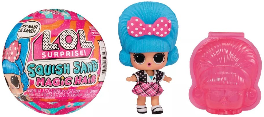 L.O.L. Surprise Squish Sand Magic Hair Tots with Collectible Doll Squish Sand Dolls