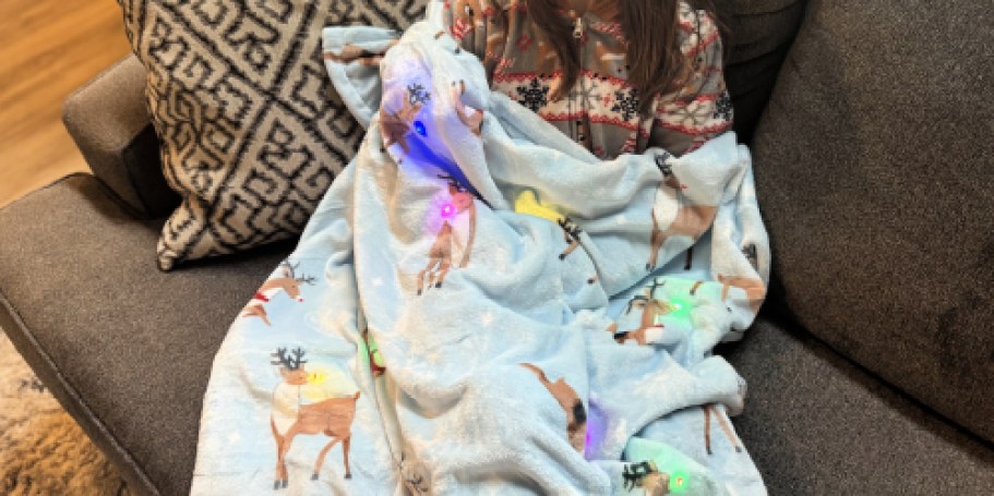 LED Christmas Blankets Just Dropped in Price – ONLY $6.71 (And Yep, They Really Light Up!)