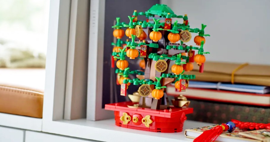 LEGO Money Tree set on shelf