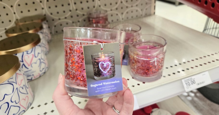 Target’s Viral LED Gel Candles Now Available in Valentine’s Day Styles!