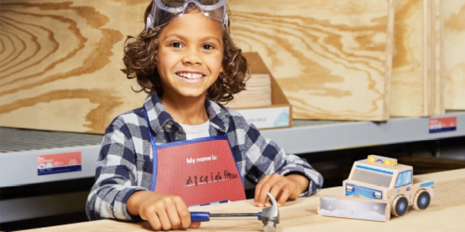 FREE Lowe’s Kids Workshop | Register Today and Make a Toy Snowplow Craft on 1/18