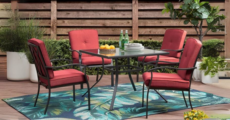 Walmart Patio Furniture Sale | 5-Piece Dining Set Only $197 Shipped (Regularly $493)