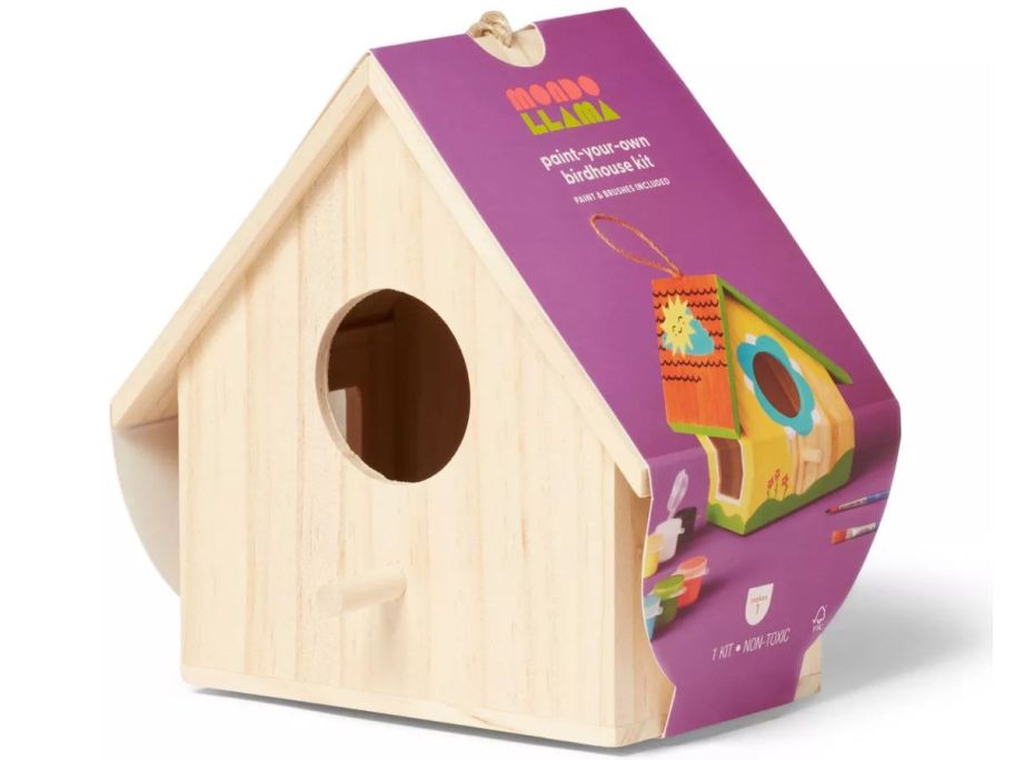 A Mondo Llama Bird house
