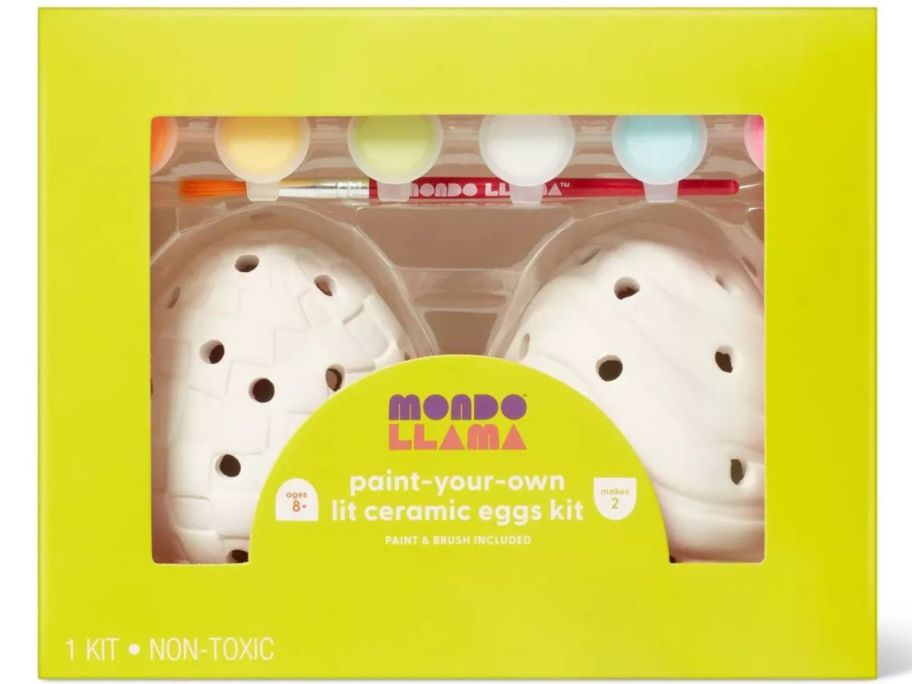 A Mondo Llama Ceramic Egg kit