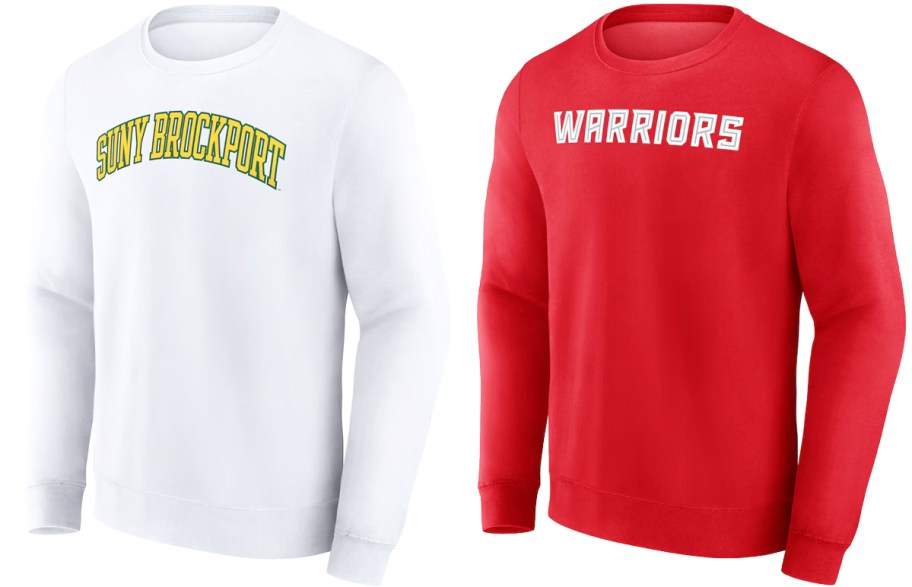 SUNY Brockport & East Stroudsburg sweatshirts