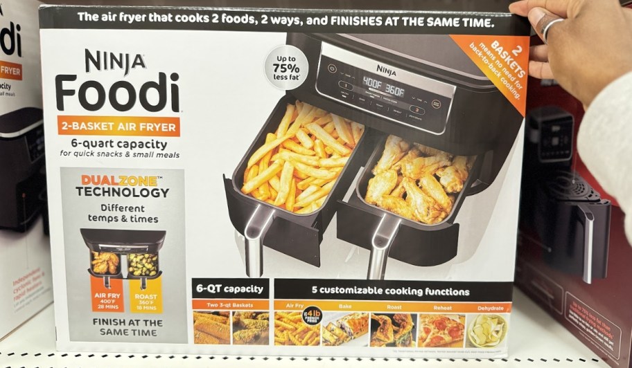 Ninja Foodi 6-qt 5-in-1 Dual Basket Air Fryer