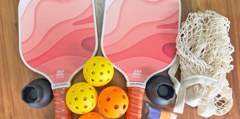 Pickleball Set Just $18.99 Shipped for Amazon Prime Members (Includes Paddles, Balls & More)