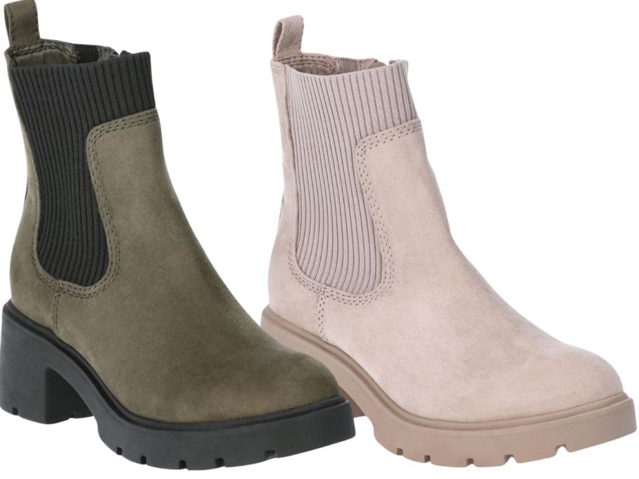 No Boundaries Women's Knit Chelsea Ankle Boots