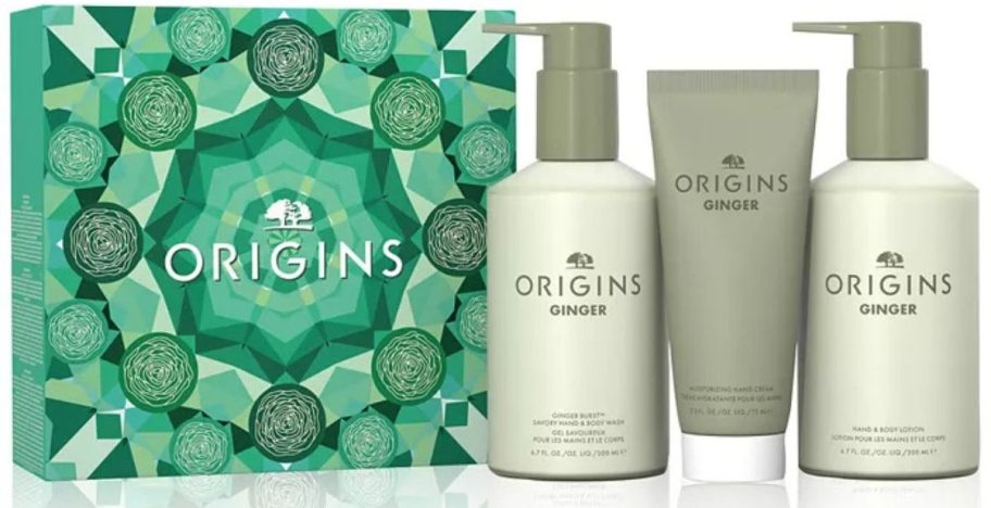 Origins Ginger Bath & Body Nourishing Essentials 3 Piece Skin Care Gift Set