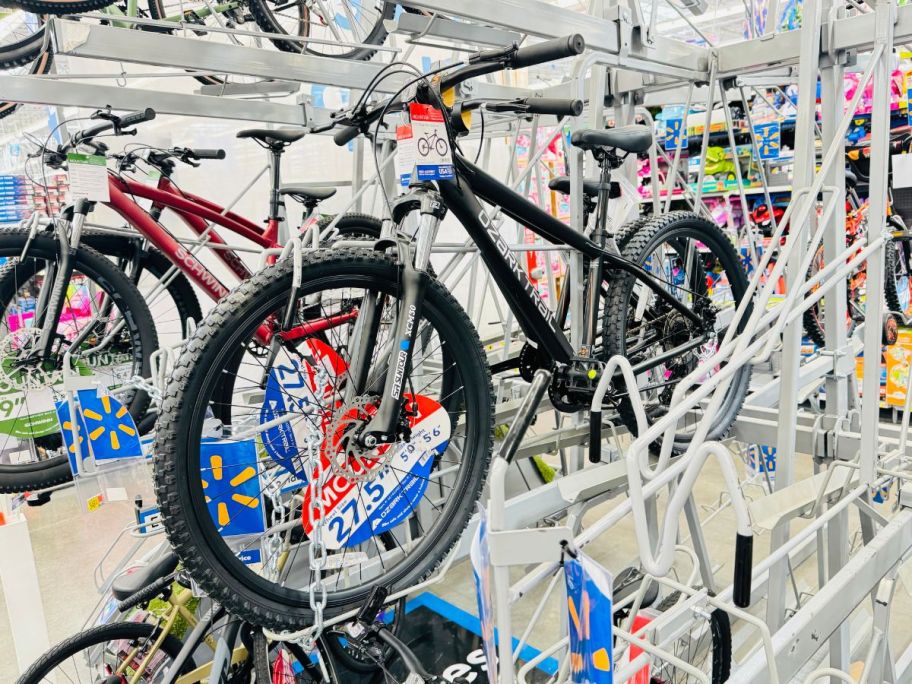 an ozark trail bike on display in a store