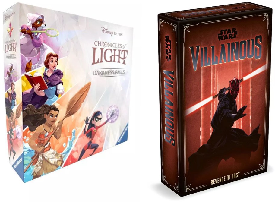 Ravensburger Disney Edition Chronicles of Light- Darkness Falls Game and Ravensburger Star Wars Villainous- Revenge at Last Board Game