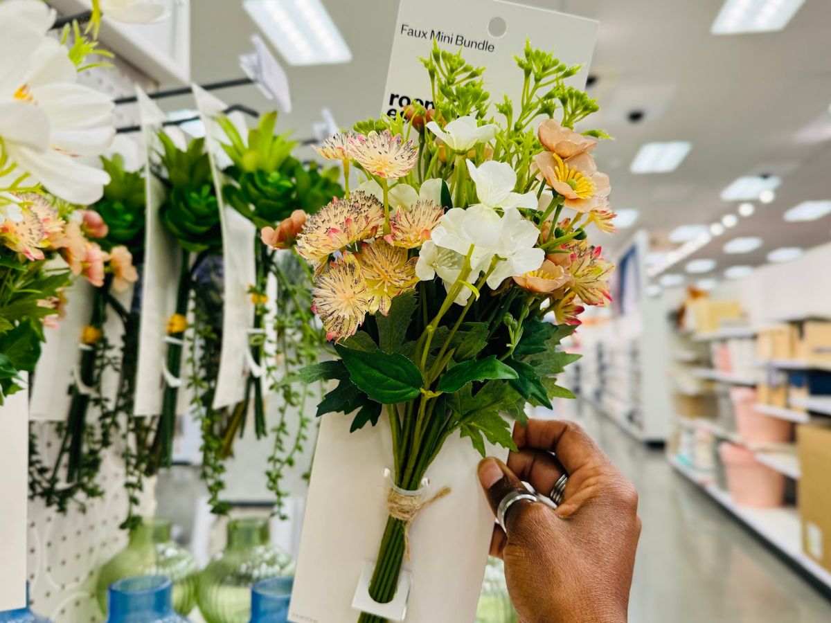 NEW Faux Flowers & Planters Just $5 at Target