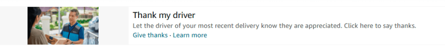 screenshot of thank my driver
