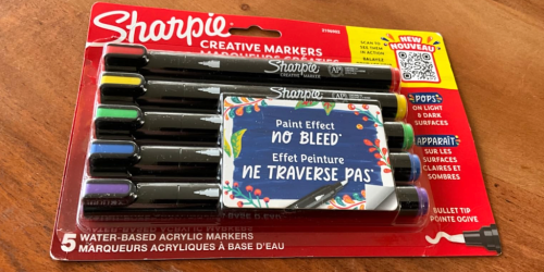 Water-Based Sharpie Markers 5-Pack Only $5.70 Shipped on Amazon (Won’t Bleed Through Paper)