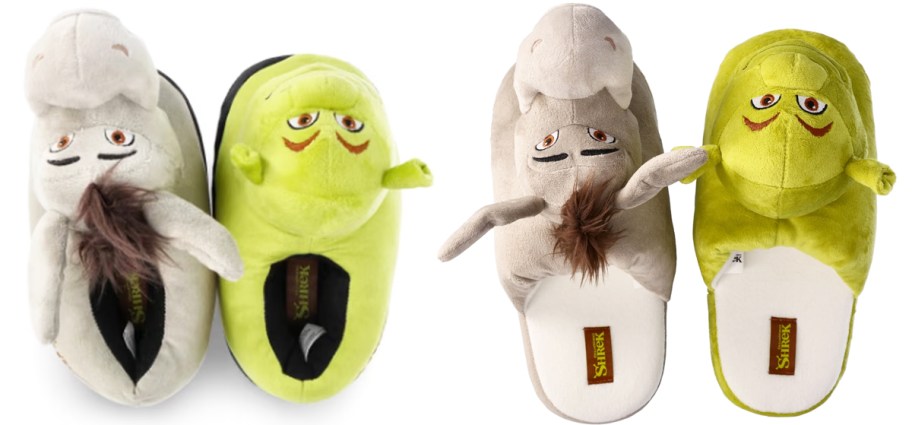 sets of shrek and donkey slippers