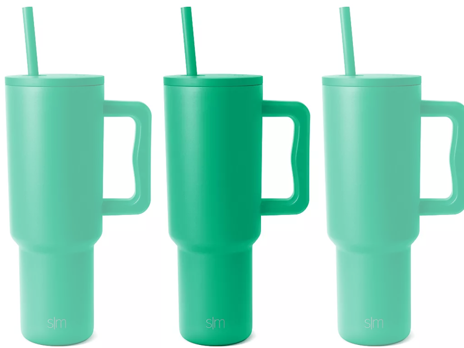 Simple green modern 40 -ounce tumbler