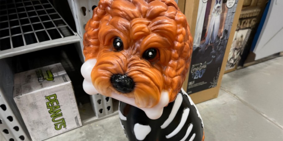 Lowe’s Halloween Blow Molds from $36.98 | Skeleton Doodle, Stitch, Mickey Mouse, & More