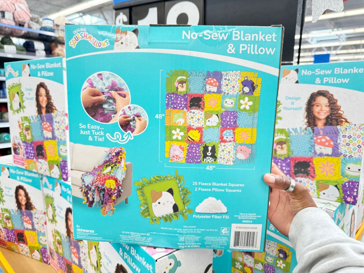 Squishmallows No-Sew Blanket & Pillow Kit Only $18 at Walmart (Reg. $37)