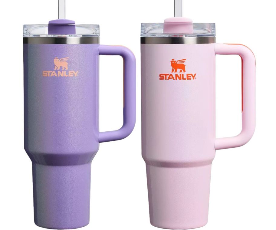 2 Stanley Tumblers in Periwinkle and Pink