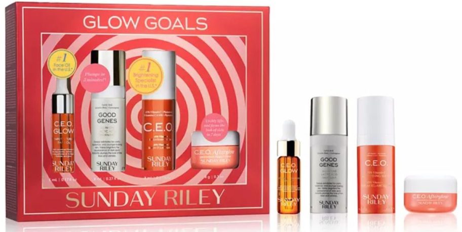 Sunday Riley Glow Golds Skin Care 4 Piece Set 