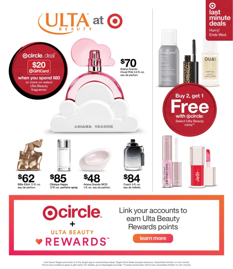 page from Target ad