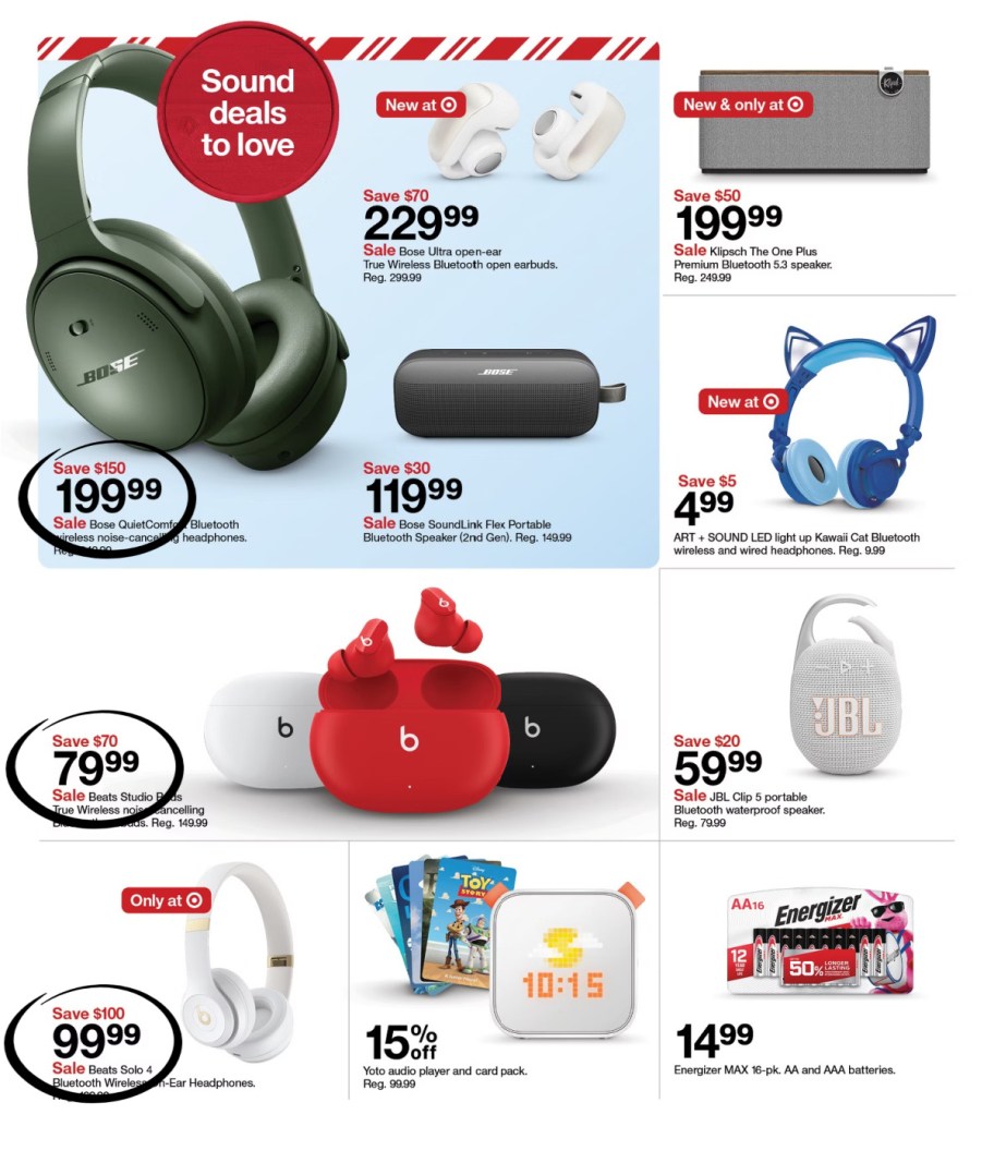 page from Target ad