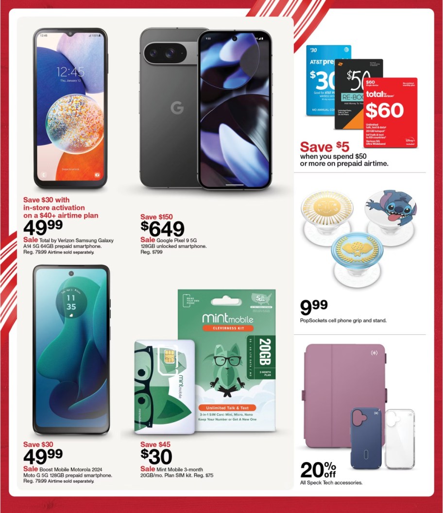 page from Target ad