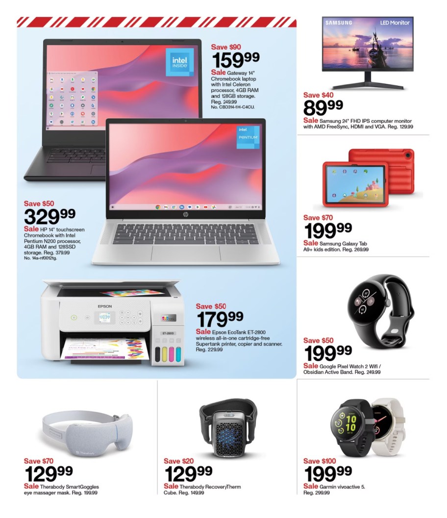 page from Target ad