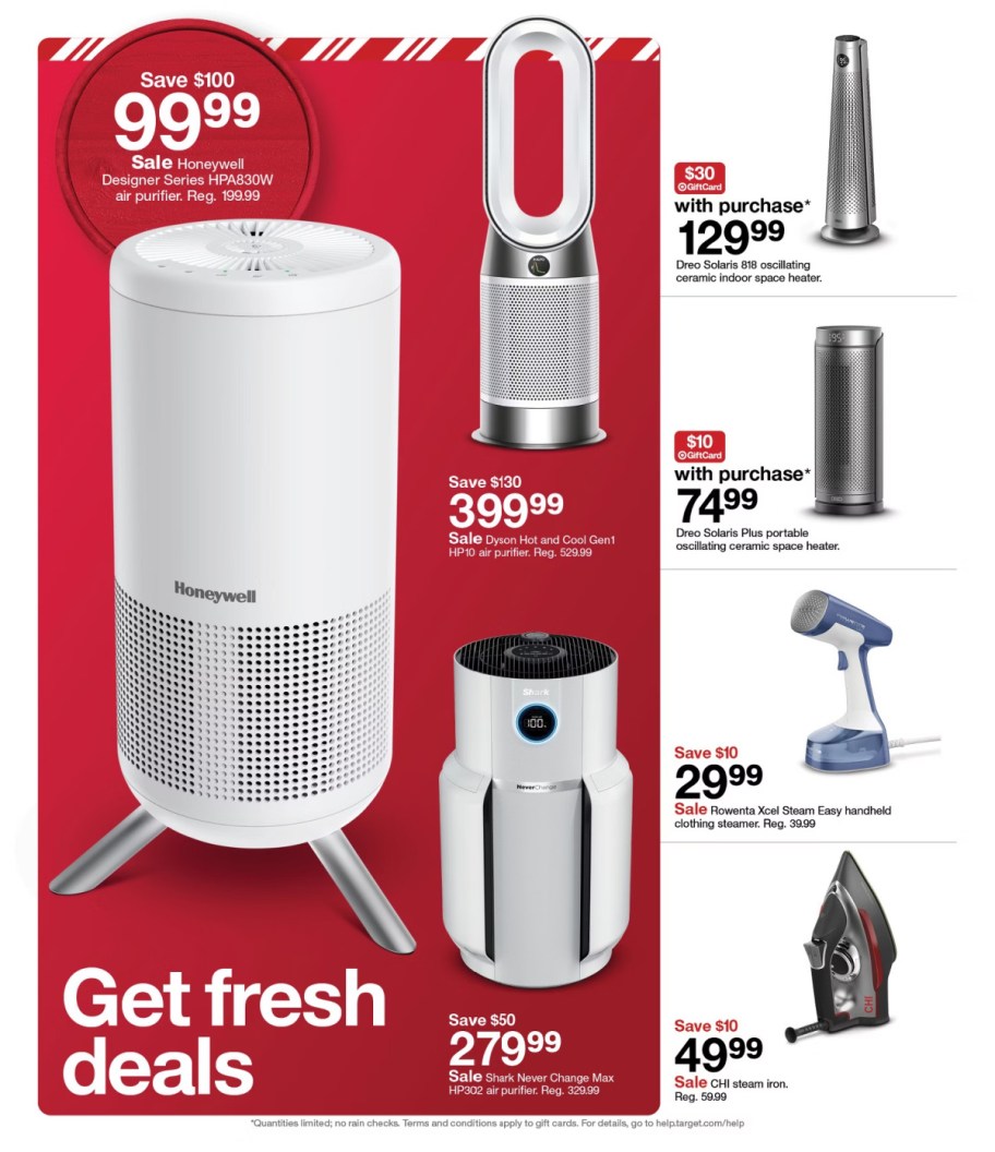 page from Target ad