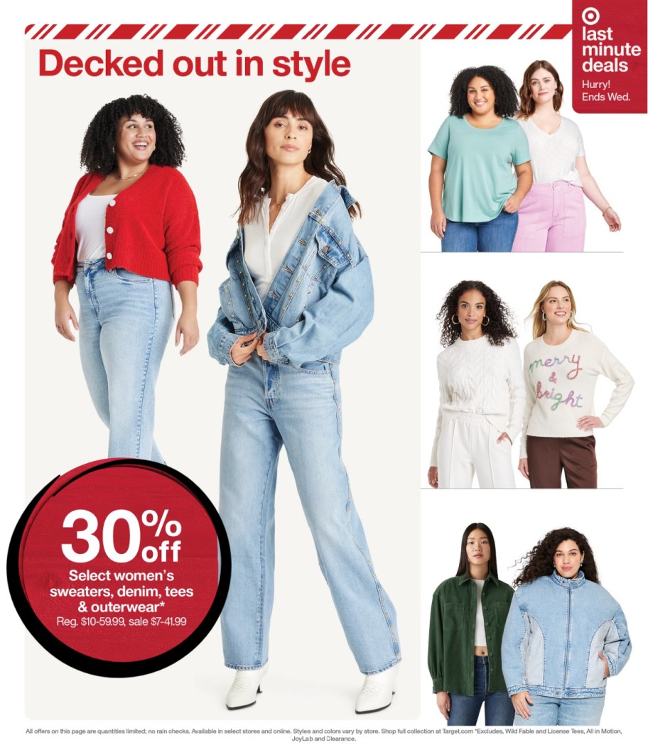 page from Target ad