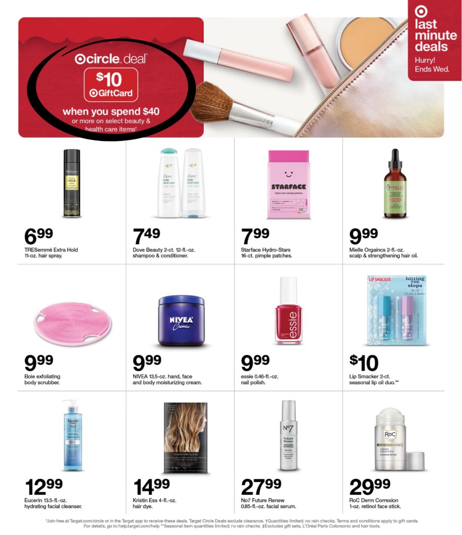 page from Target ad