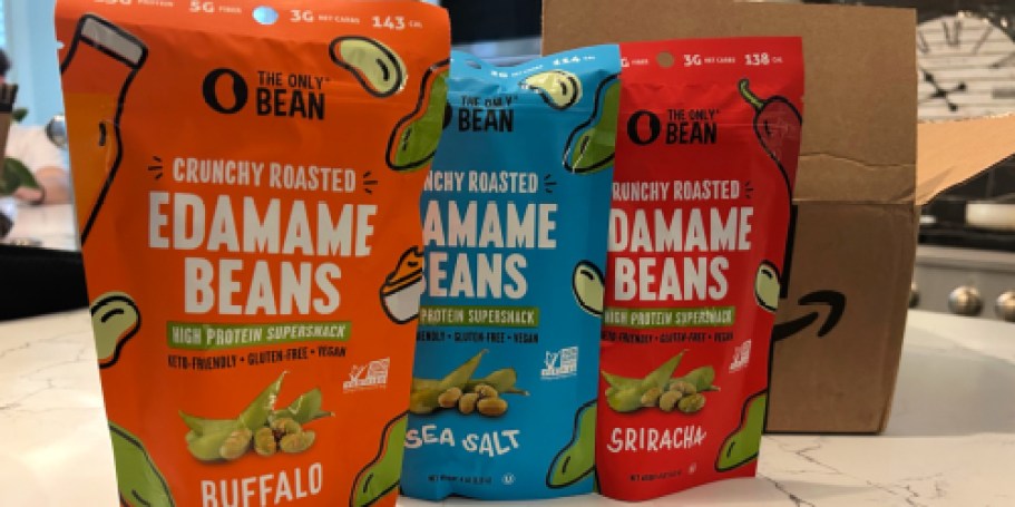 The Only Bean Roasted Edamame 3-Pack Just $7.70 Shipped on Amazon (High Protein Supersnack!)