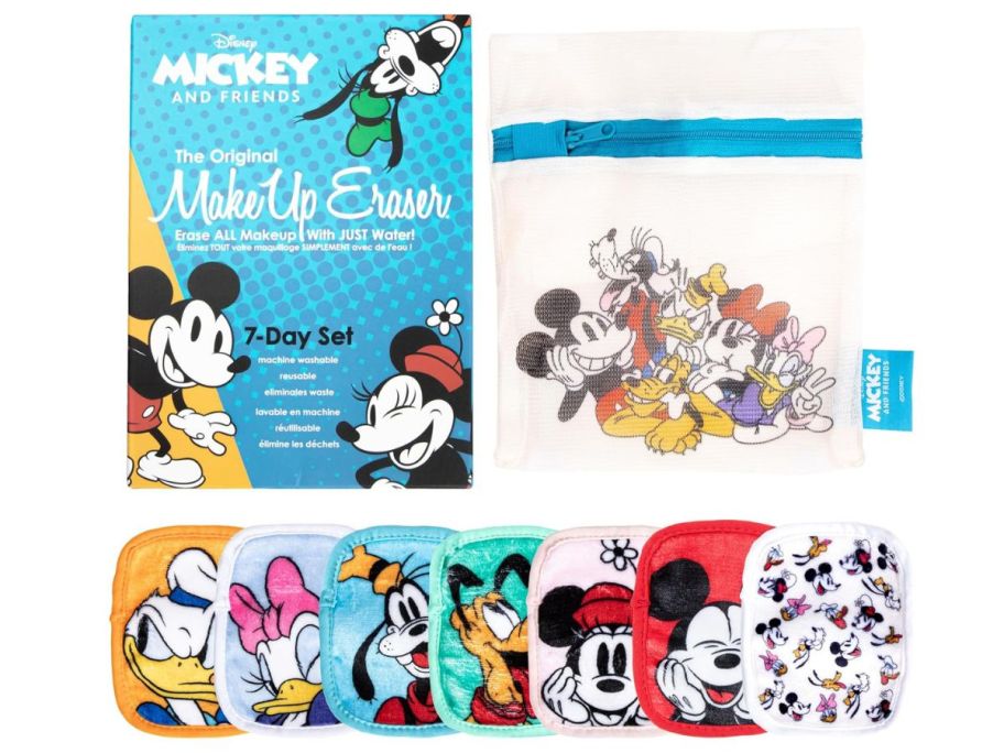 The Original MakeUp Eraser 7-Piece Set in Mickey & Friends stock image