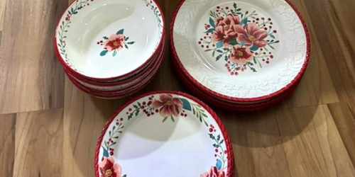 Pioneer Woman 12-Piece Dinnerware Set Only $24 on Walmart.com (Regularly $50)