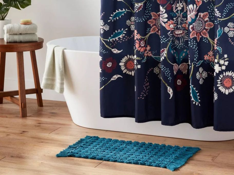 40% Off Target Bathroom Accessories – Shower Bundle Set Only $15 (Includes Curtain & Rug!)