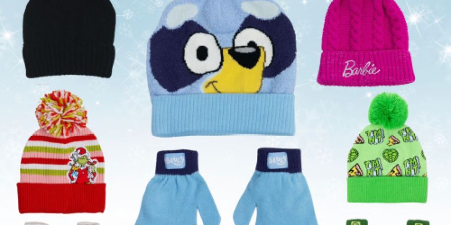 Kids Character Beanie & Mitten Sets Only $6 on Walmart.com (Reg. $13)